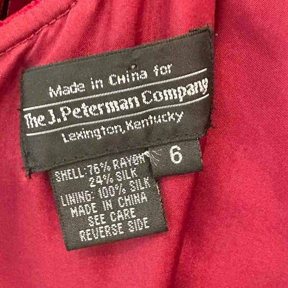 J PETERMAN vintage full length velvet sleeveless sheath - Picture 5 of 10